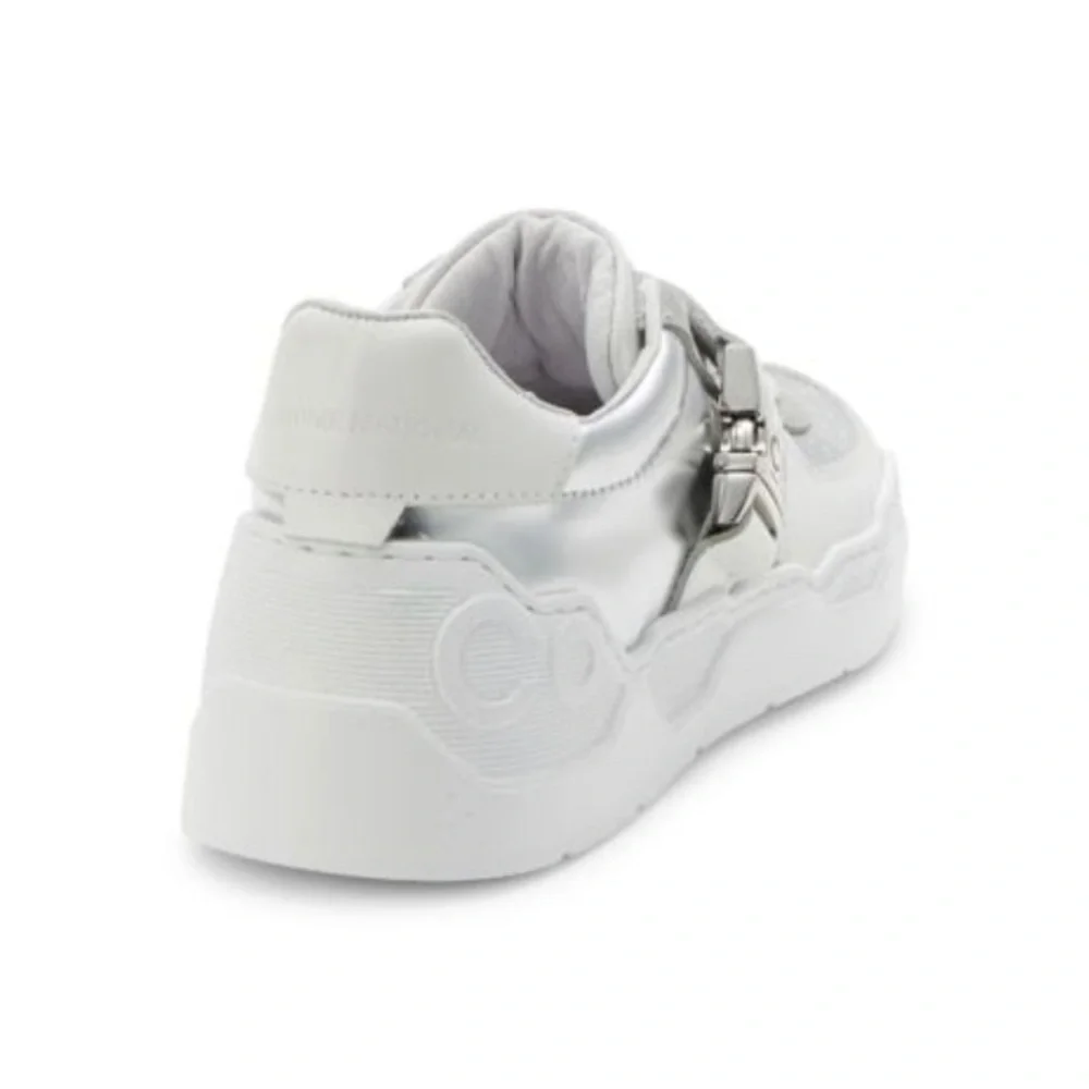 COSTUME NATIONAL Metallic Leather Sneakers. Size 38 B . New - Picture 11 of 11